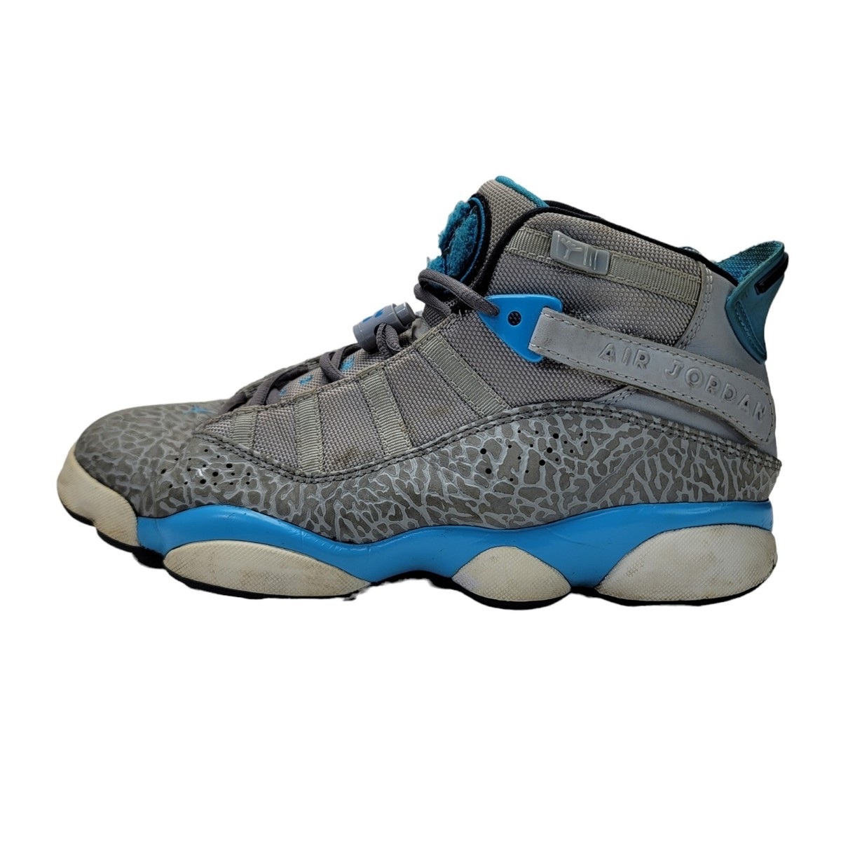 Nike Air Jordan 6 Rings Elephant Gray Blue Two 322992-006