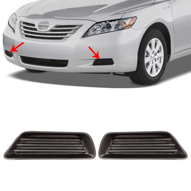 Right & Left Front Bumper Fog Light Hole Insert Cover For Toyota Camry