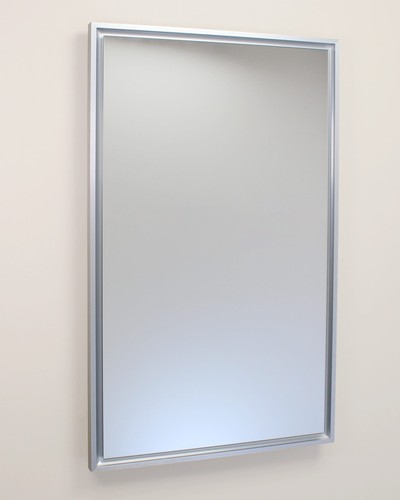 Parker Metro Metal Rectangle Floating Mirror Recessed Bathroom Medicine Cabinet - Picture 40 of 50
