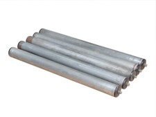 5x Tragrollen Rollex Länge 593 mm Ø 50 mm für Rollenbahn Stahlrolle Normrolle