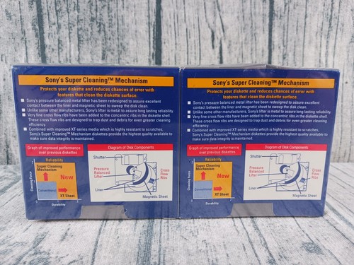 Sony Micro Floppy Disks (10MFD-2HDBF) Double Sided Formatted (20-Pack) Brand New - Afbeelding 2 van 4