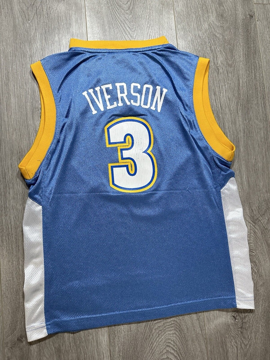 レア　ナゲッツXXLアイバーソンNuggets 3番 adidas Adidas Denver Nuggets Allen Iverson #3 White XL NBA Jersey