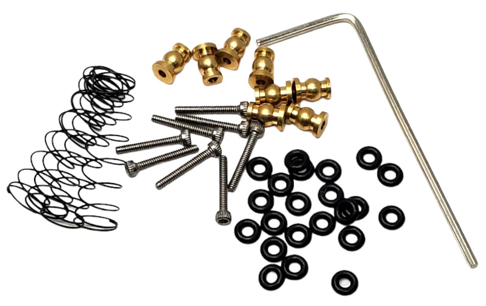 Juego de mini/micro amortiguador/amortiguador de aluminio NHX RC negro: axial SCX24 delantero/trasero Foto 2 de 3