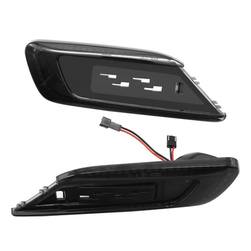 MINI COOPER F54 CLUBMAN 2015-2021 SMOKED SEQUENTIAL LED SIDE MARKERS V173321LG - Picture 7 of 14