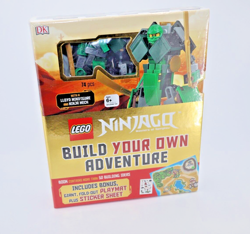 NEW Lego Ninjago Build Your Own Adventure Include PIECES, Playmat,Stickers74 Pcs