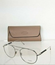 Brand New Authentic Tod's Eyeglasses TO 5229 018 55mm Silver Frame TO 5229