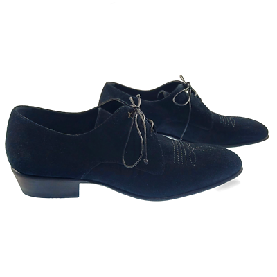 Jimmy Choo Jackson Black Suede Derby Shoes Size EU 44 US 11  display picture 1