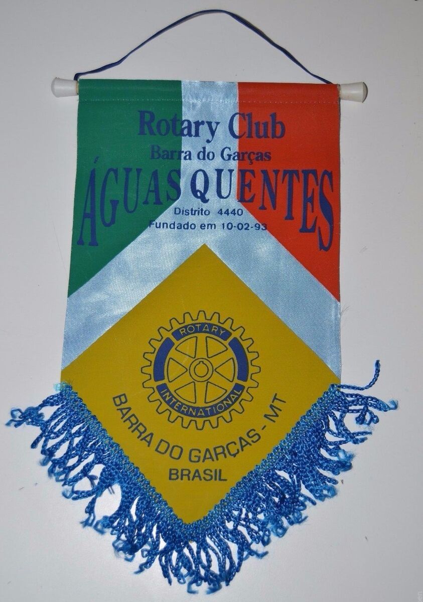 Barra Do Garcas MT Brazil Aguas Quentes Rotary International Club Banner  Flag