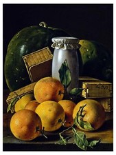 Fruit Orange Watermelon L. Melendez Tile Mural Kitchen Backsplash Marble Ceramic
