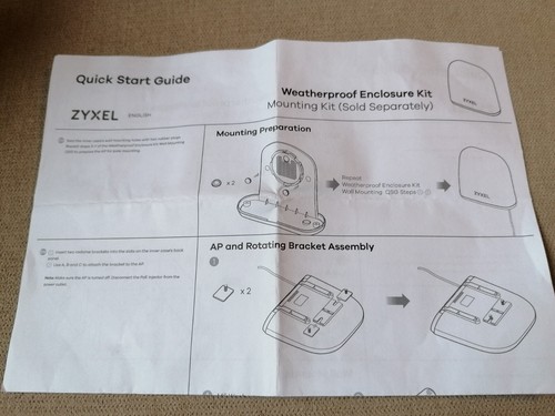 Zyxel ACCESSORY-ZZ0106F mounting kit - 第 1/2 張圖片