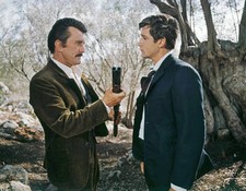 American actors Alex Cord and Kirk Douglas in The Brotherhood 1960s Old Photo