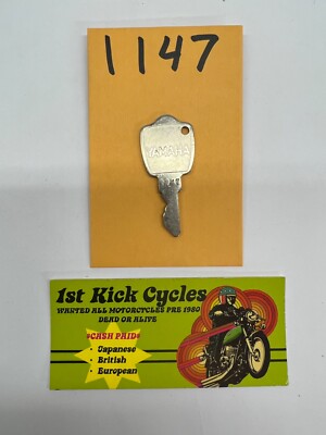 Yamaha Motorcycle ATV Key Rubber Head B Codes Cut to Your Key Code