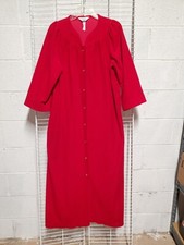 Cozy Vintage Red Robe By Sears At Home Wear USA Made Ladies 12/14 Medium