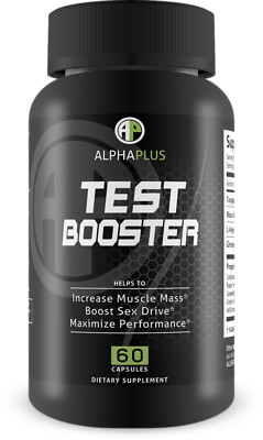  Alpha Plus Test Booster - Increase Muscle Mass - Maximize Performance - 60 Caps