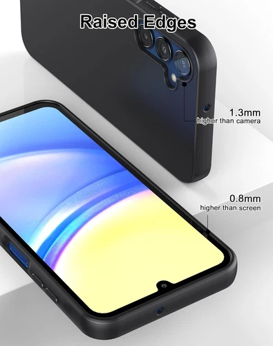 For Samsung Galaxy A15 5G Case Liquid Silicone Soft Rubber Covercase + protector - Imagen 6 de 28