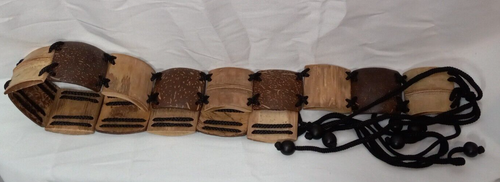Cinturón de bambú para mujer Cariloha - Cinturón ajustable boho hippie - Nuevo sin etiquetas - Imagen 3 de 4