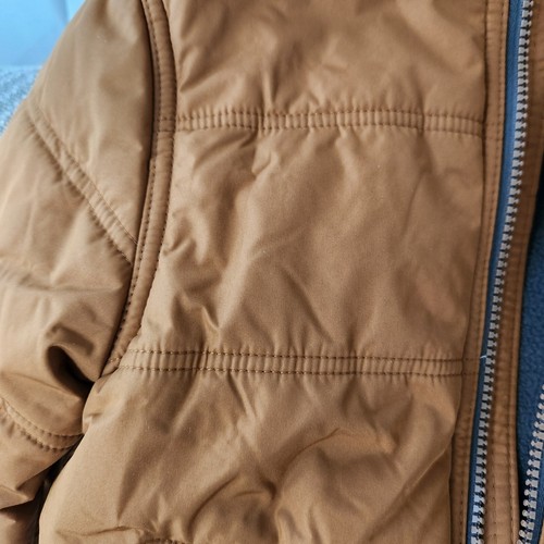 Boys Whales Tail Outerwear Hooded brown Puffer Jacket Size 4 - Picture 2 of 3