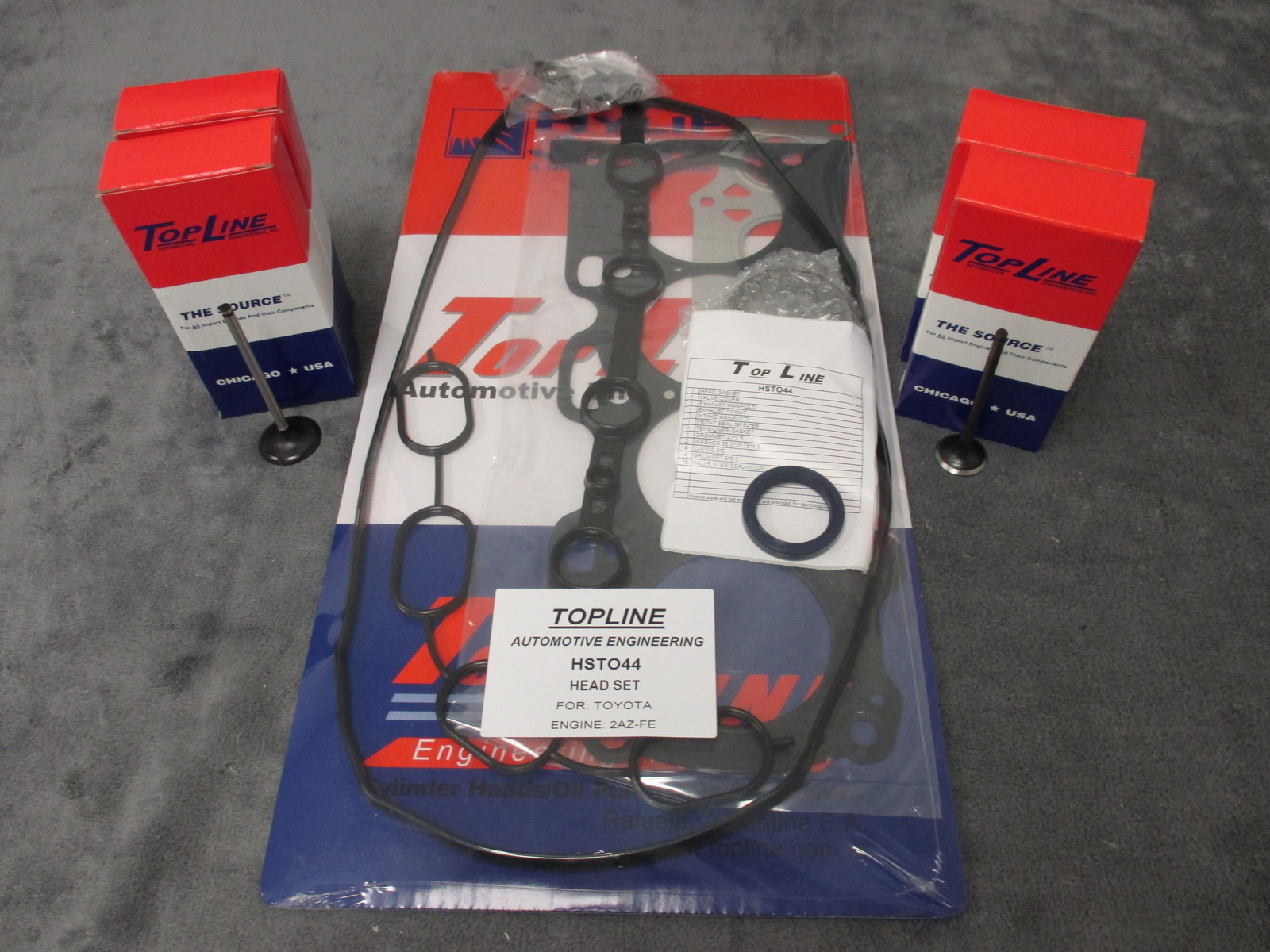 Toyota 2.4L 2AZFE Camry Rav4 Solara Highlander Head Gasket SetValves