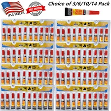 3/6/10/14 Pack of Super Glue Cyanoacrylate Adhesive for Wood Plastic Paper Metal