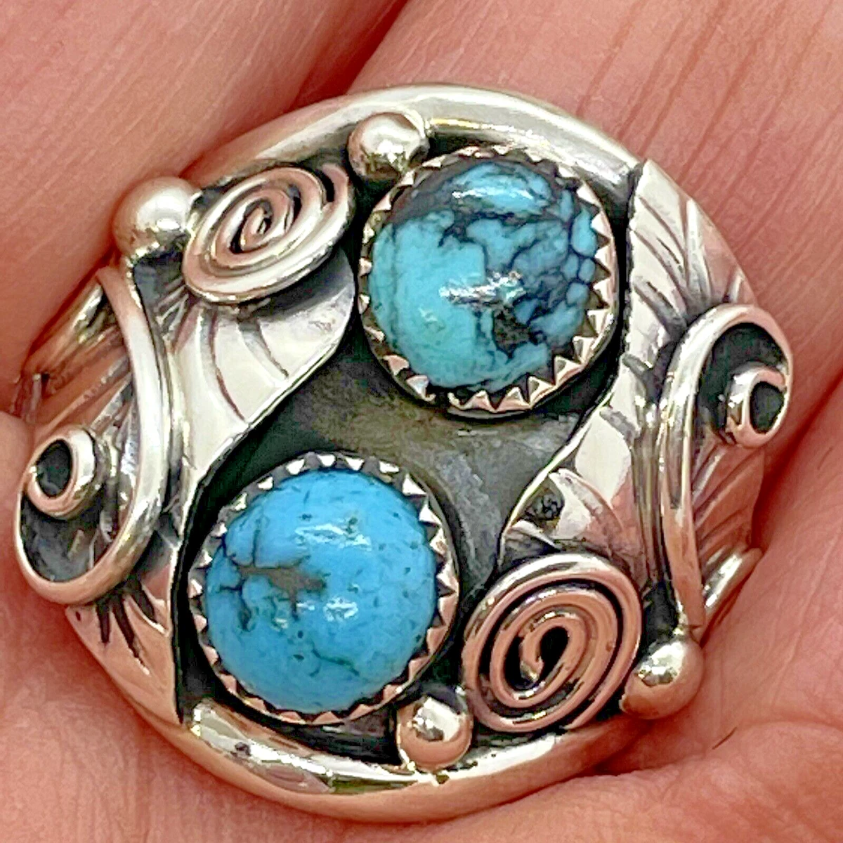 Mens navajo hotsell turquoise rings