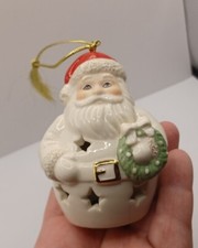 Lenox Color Changing Santa Lit Christmas Ornament in Box