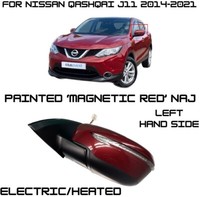 Passt FüR Nissan Qashqai J11 2014+ Elektrischer TüRflüGelspiegel Rot Linke Seite