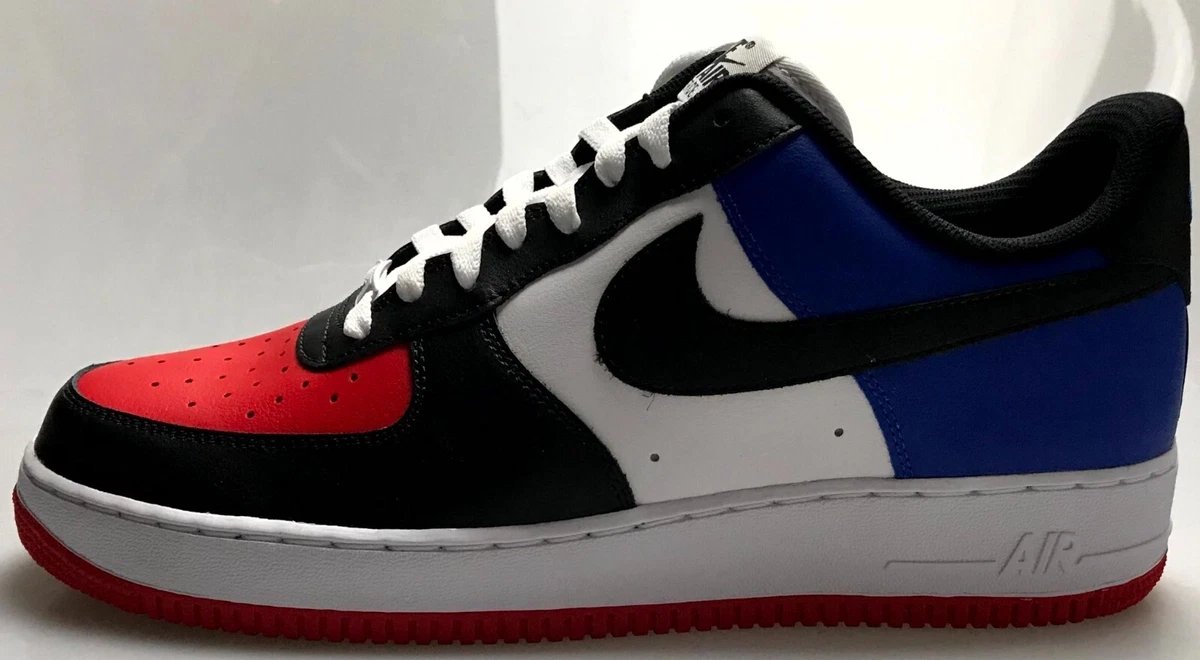 NIKE AIR FORCE 1 LOW BY YOU ID JORDAN TOP 3 INSPO RED BLUE WHITE TONGUE 11  (16)