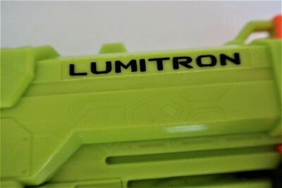 Nerf Vortex Lumitron Glow In The Dark Disc Gun Toy Blasters Light