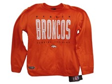 NFL Team Apparel Authentic Kids Large 14/16 Crew Neck Denver Broncos NWT