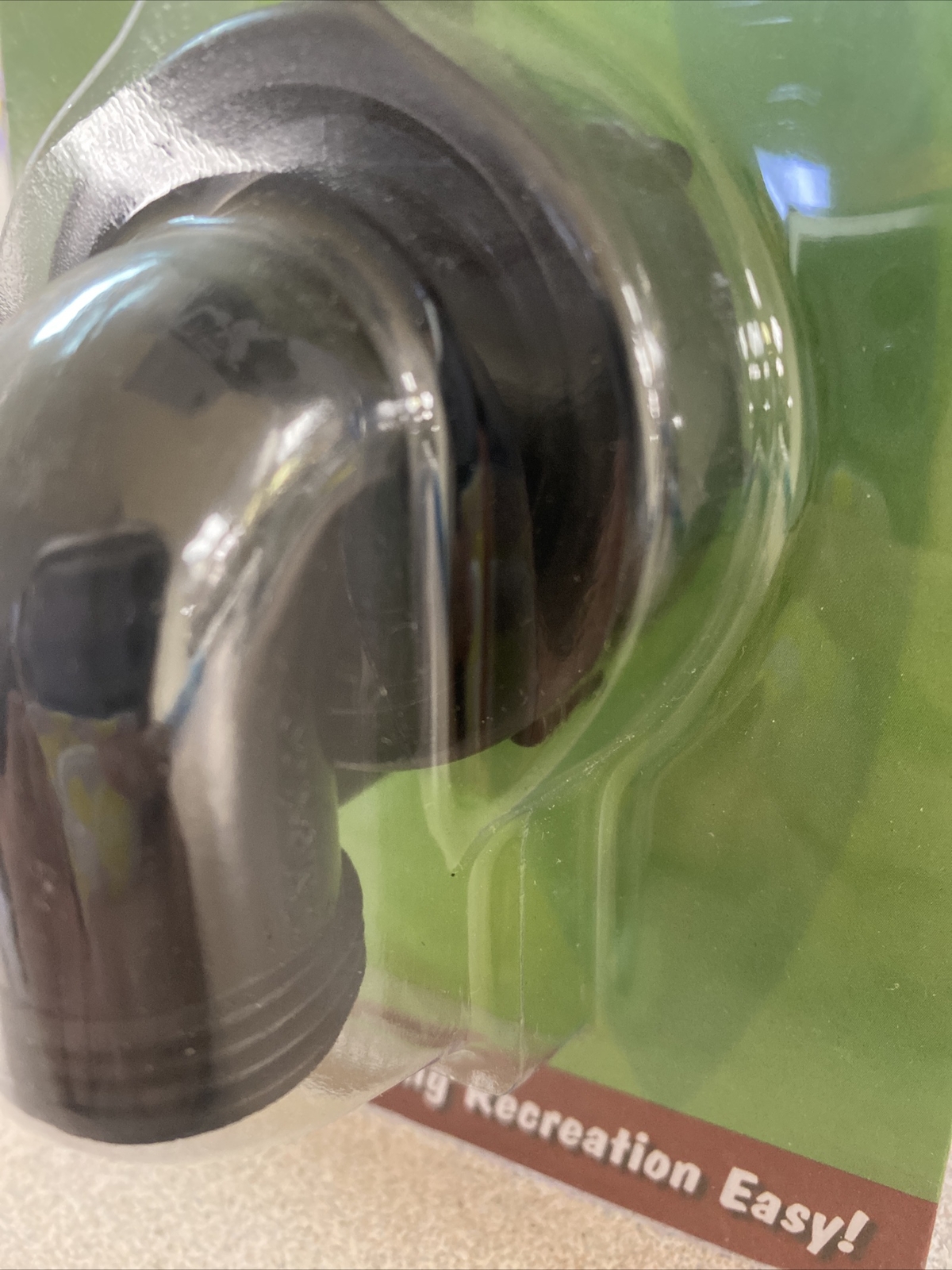 Valterra Swivel Drain Connector 90 Degree 11/2" x 3/4" Black Carded