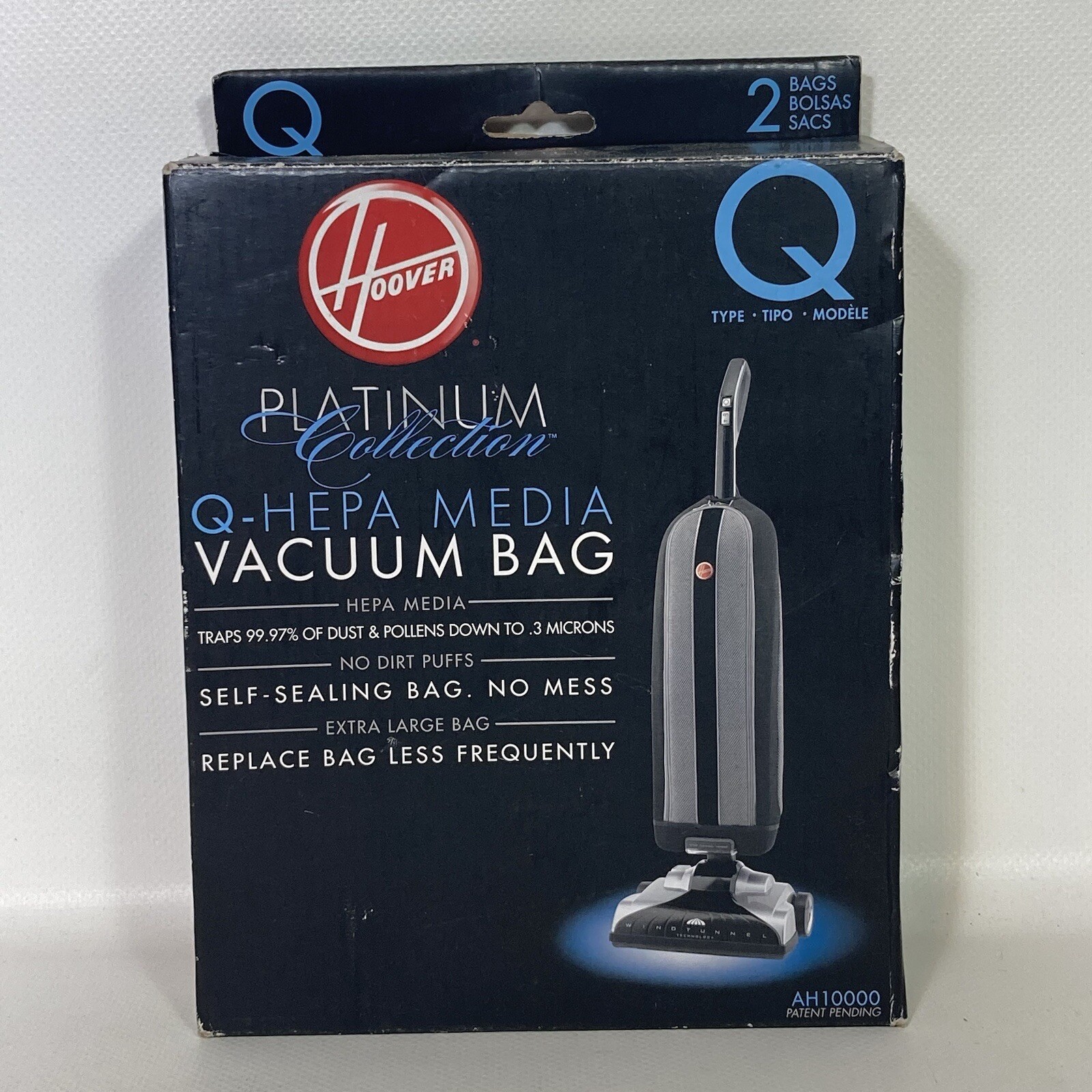 HOOVER Platinum Type Q HEPA Vacuum Bag 2 Pack AH10000 eBay