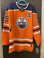 Edmonton Oilers NHL Hockey Jersey  - Adidas Draisatl  Size: 46 (Small) - Orange
