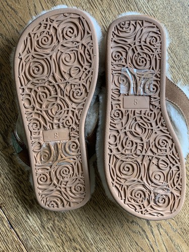 Cloud Nine Sheepskin Women’s 8 Eur 38 Slippers Fur Lined Leather Flip Flops - 第 13/14 張圖片