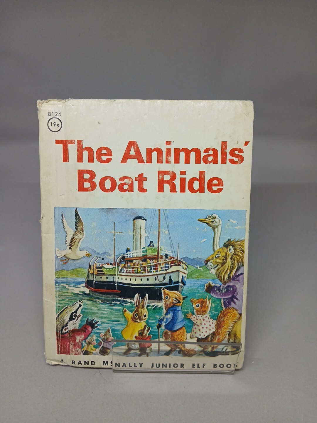 Vintage 1966 Rand McNally Junior Elf HC Book - The Animal's Boat Ride