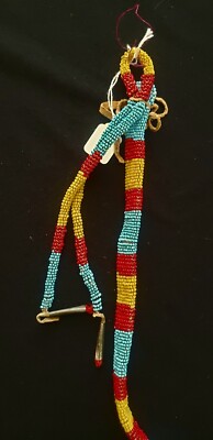 Native American Beaded Belt Hanging 1870's Indian collection, Circ: 1880s 