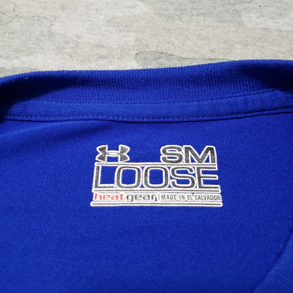 Kansas City Royals Shirt Mens Small Blue Under Armour Loose Heatgear 2015 Champs - Image 4 of 4