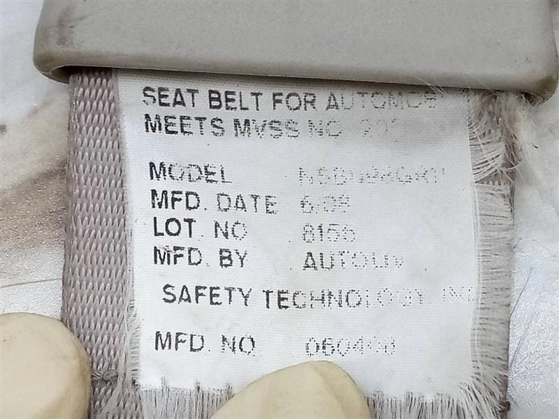 Used Front Right Seat Belt Front fits: 2008 Acura Tl bucket seat passenger retra Foto 3 de 4