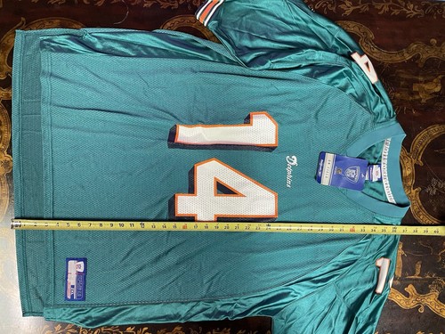 NWT Reebok NFL Miami Dolphins Men's Brian Griese 14 Jersey On Field Green XXL - Picture 17 of 19