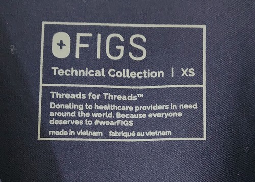 Women's Technical Collection Navy Blue Scrub Top Size Extra Small - Picture 5 of 5