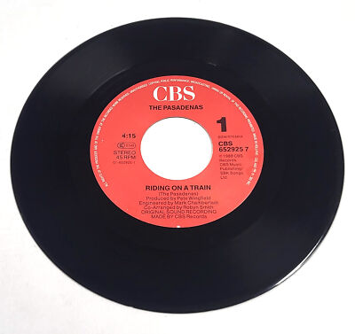 The Pasadenas   Riding On A Train   7'' Vinyl Single   Very Good Plus
