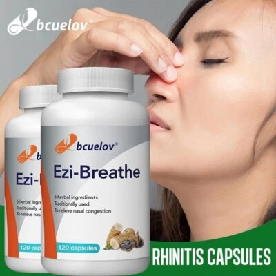 BCUELOV Clean Nasal Congestion | Best Natural Respiratory Health Supplement - 120 Caps