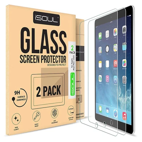 iSoul Screen Protector Tempered Glass For Apple iPAD Mini 2 3 9.7" Ultra Thin 9H