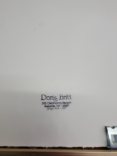 Dipinto acquerello originale Doris Britt firmato a mano in ottime condizioni! - Foto 4 di 8