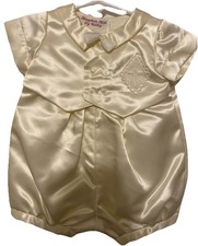 Baptism Outfits for Boys Christening Clothing Formal Dress Suits Shorts Ivory