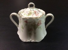 Hutschenreuther Selb Large Sugar Bowl with Lid 6 Inches Long (Excellent)