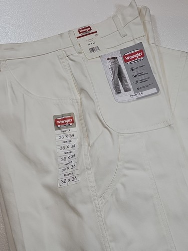 WRANGLER Workwear Men’s 36x34 Painters Pants Relaxed Fit NEW - Picture 2 of 12
