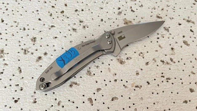 1600 Kershaw Folding Pocket Knife Chive Silver Ken Onion Design A/O Linerlock- - - Image 2 of 4