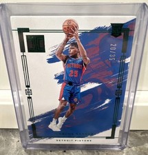 2023-24 Panini Impeccable Marcus Sasser Green /35 RC Short Print – Pistons