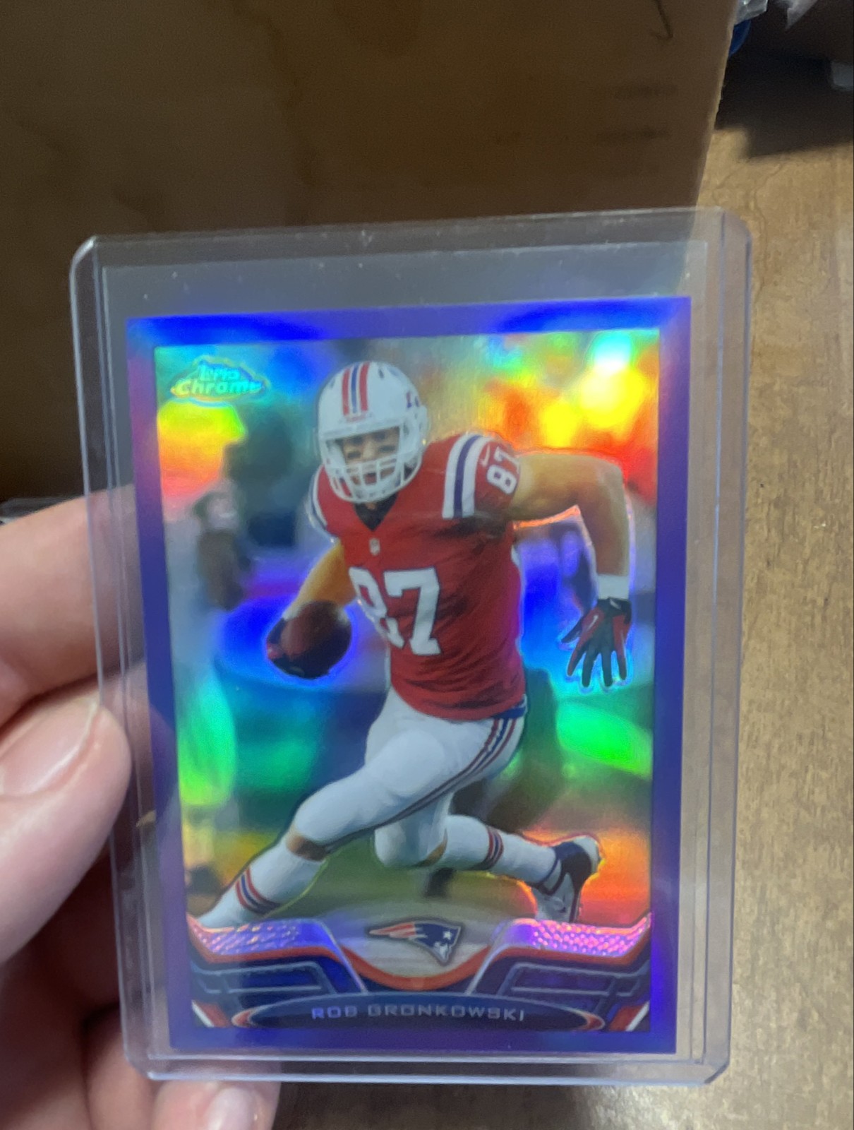 2013 Topps Chrome - Rob Gronkowski #35 Purple Refractor /499