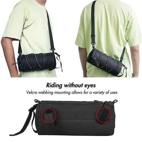 Borsa manubrio bicicletta MTB borsa anteriore borsa bicicletta borsa a tracolla borsa telaio - Foto 10 di 12